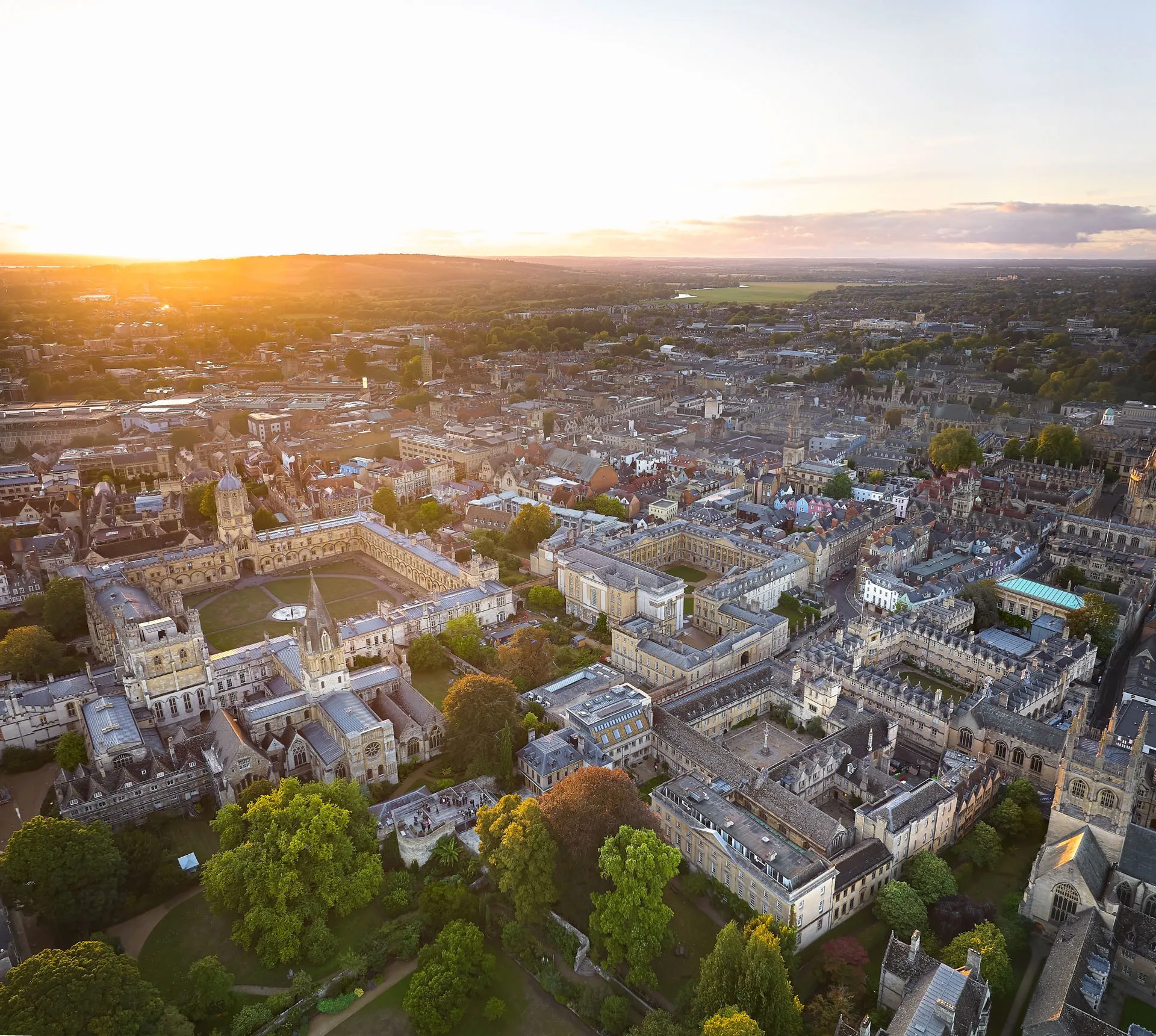 Wright Wright Corpus Christi College Oxford UK Ariel photo Hufton and Crow