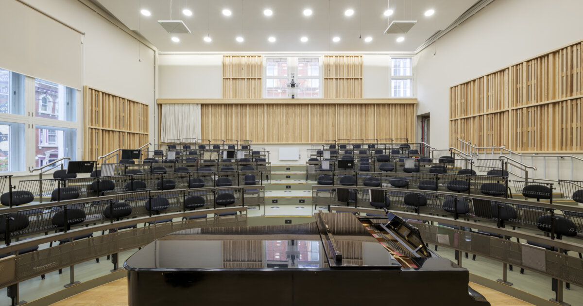Chorus Rehearsal Room at London Royal Opera House, designed by Wright ...