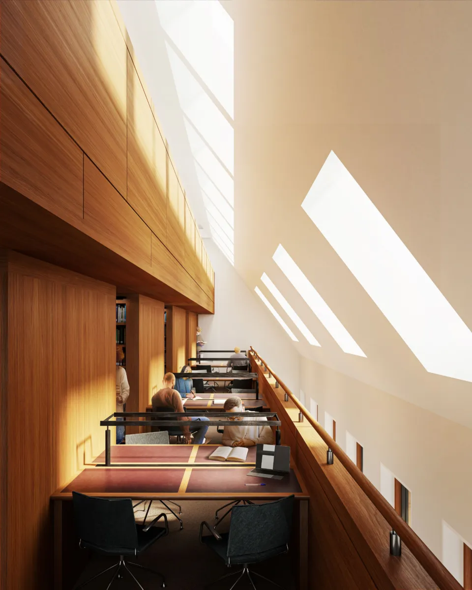 The Spencer Building, Corpus Christi College, University of Oxford. Render. Image credit: Wright & Wright Architect The Spencer Building, Corpus Christi College, University of Oxford. Image credit: Wright & Wright Architect